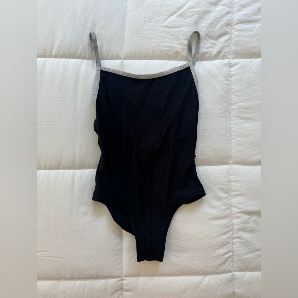 Yumiko Black Camisole Leotard